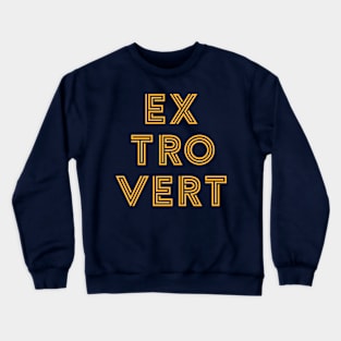 Extrovert - Yellow Print Crewneck Sweatshirt